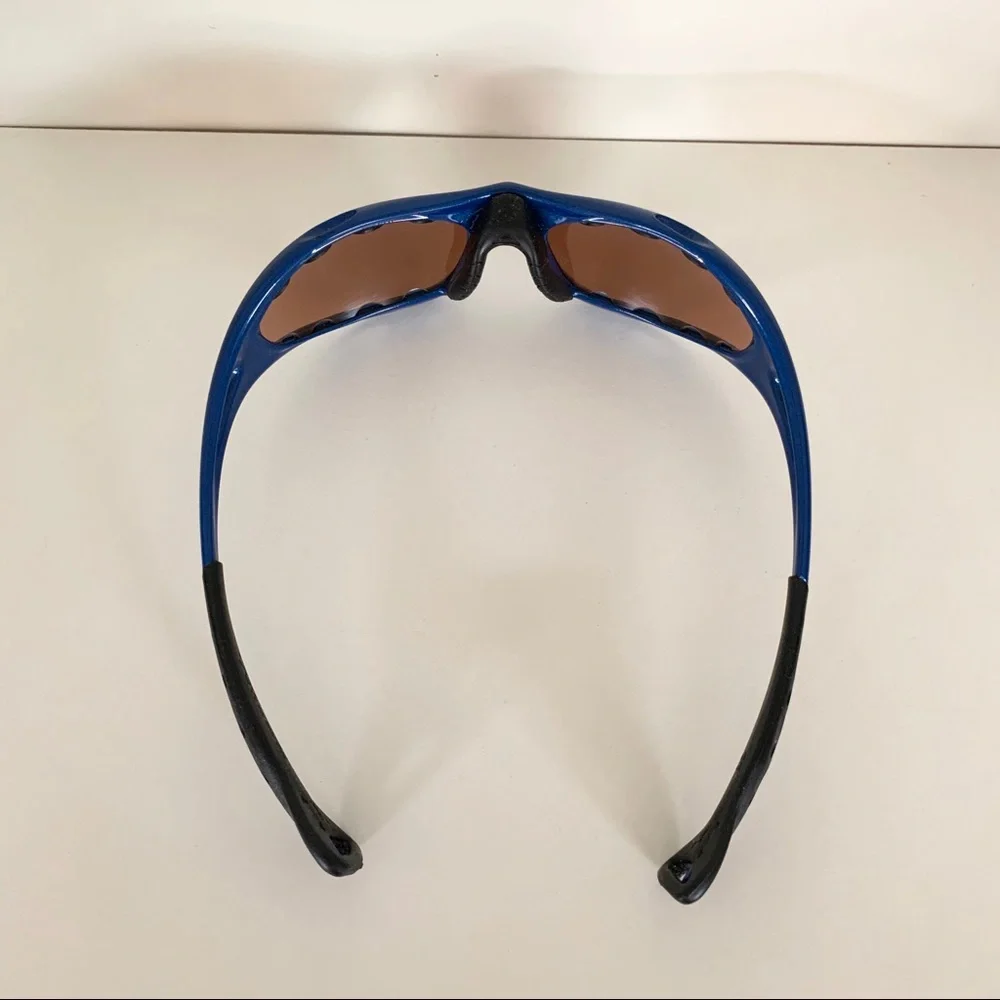 Vintage Oakley OG Pro racing jacket sunglasses in blue